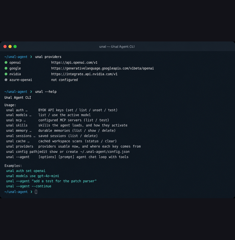 Unal Agent CLI